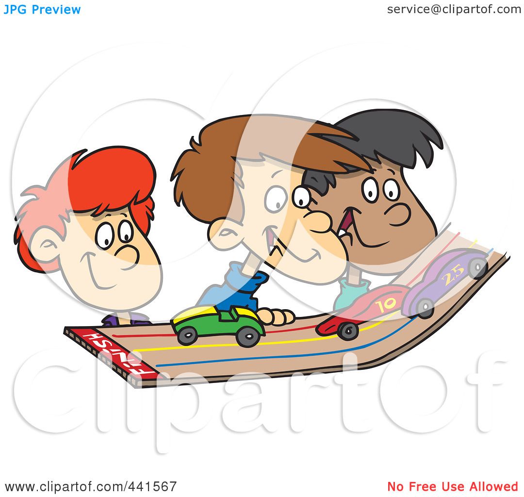 Children Playing With Toys Cartoon