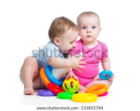 Children Playing With Toys Together