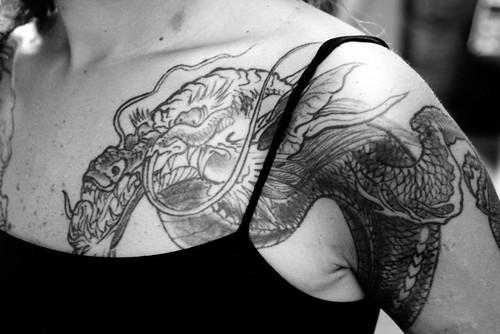 Chinese Dragon Tattoo Shoulder