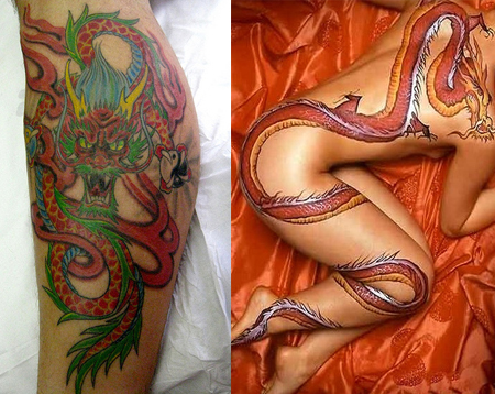 Chinese Dragon Tattoos For Girls