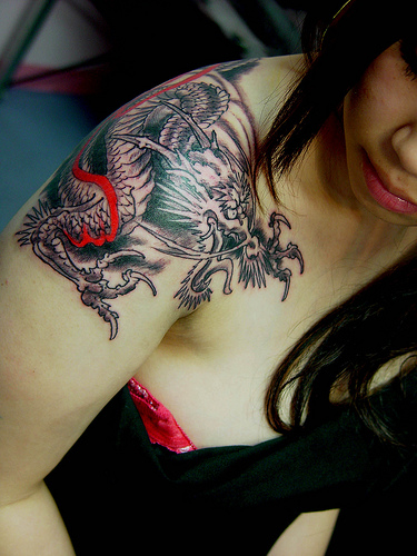 Chinese Dragon Tattoos For Girls