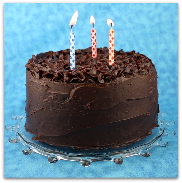 Chocolate Birthday Cakes With Candles