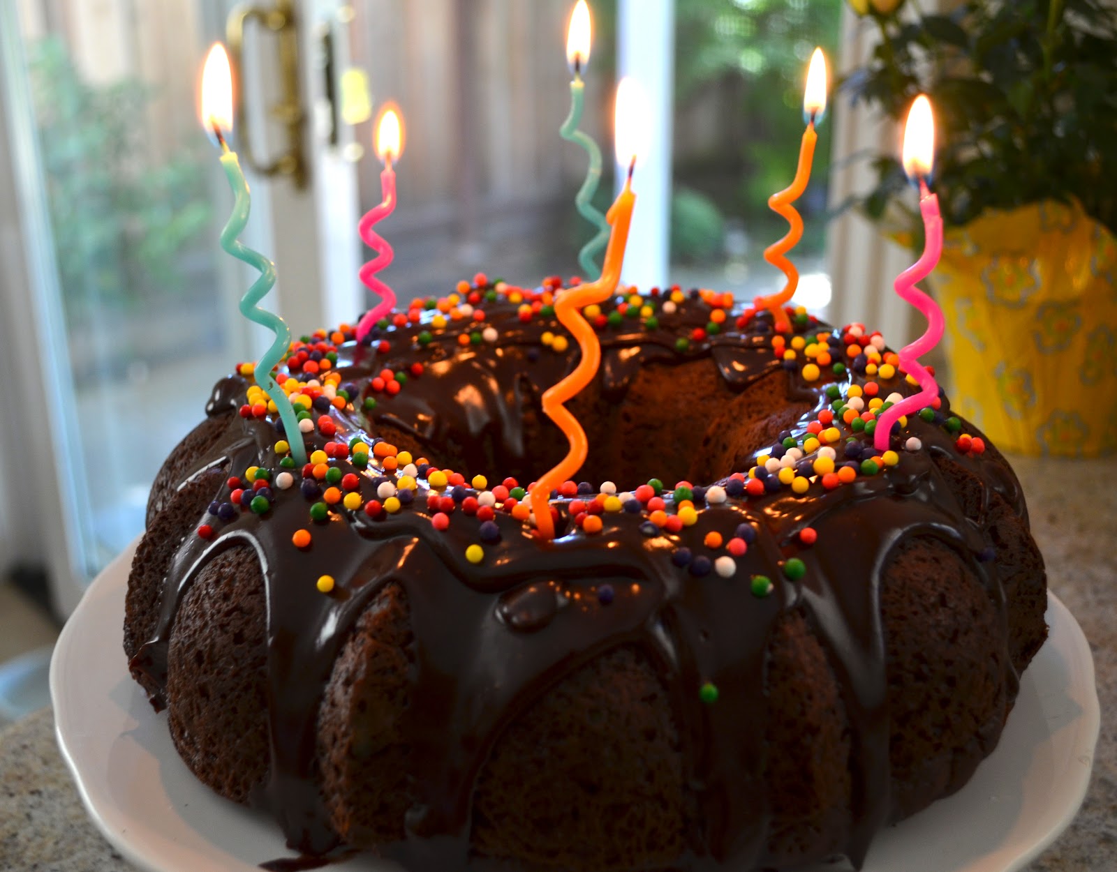 Chocolate Birthday Cakes With Candles