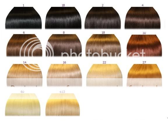 Chocolate Brown Hair Colour Chart