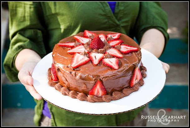 Chocolate Cake Decorations With Strawberries