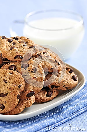 Chocolate Chip Cookies And Milk