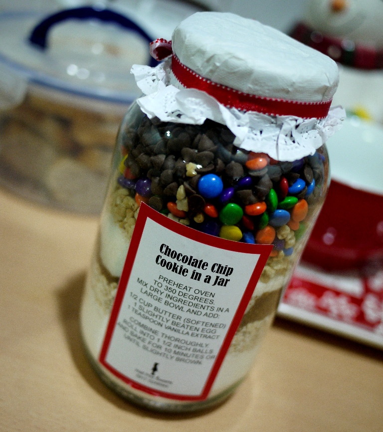 Chocolate Chip Cookies In A Jar Gift