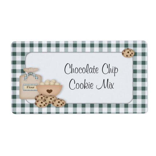 Chocolate Chip Cookies In A Jar Labels