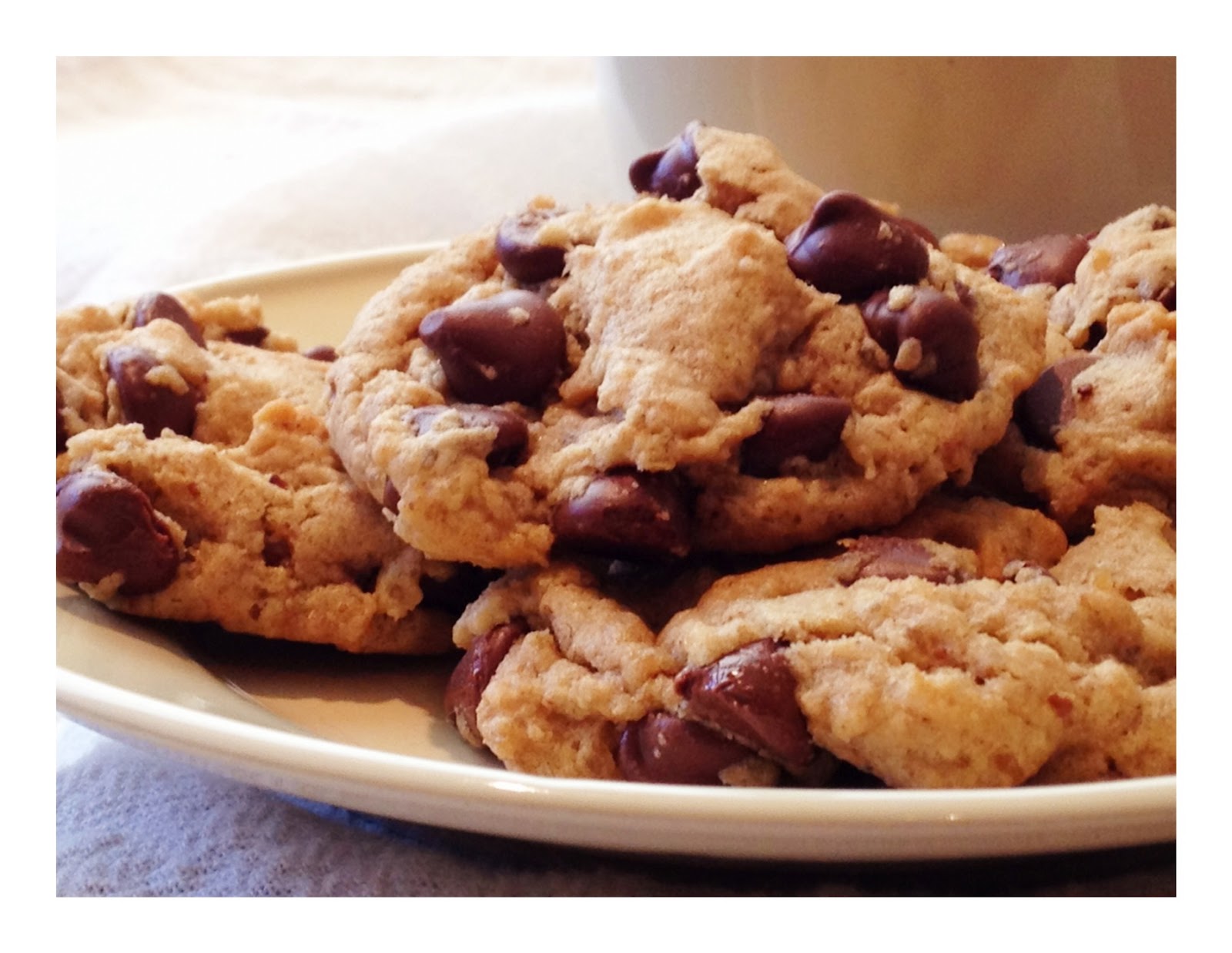 Chocolate Chip Cookies On A Plate