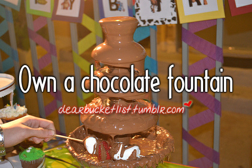 Chocolate Fountain Bird Tumblr