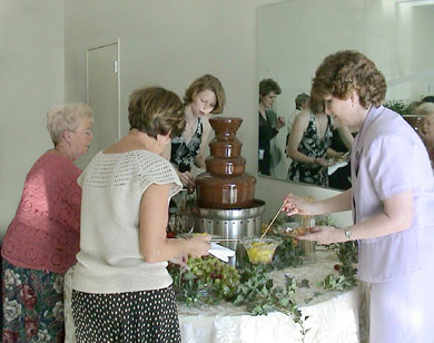 Chocolate Fountain Wedding Reception