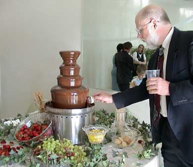 Chocolate Fountain Wedding Reception