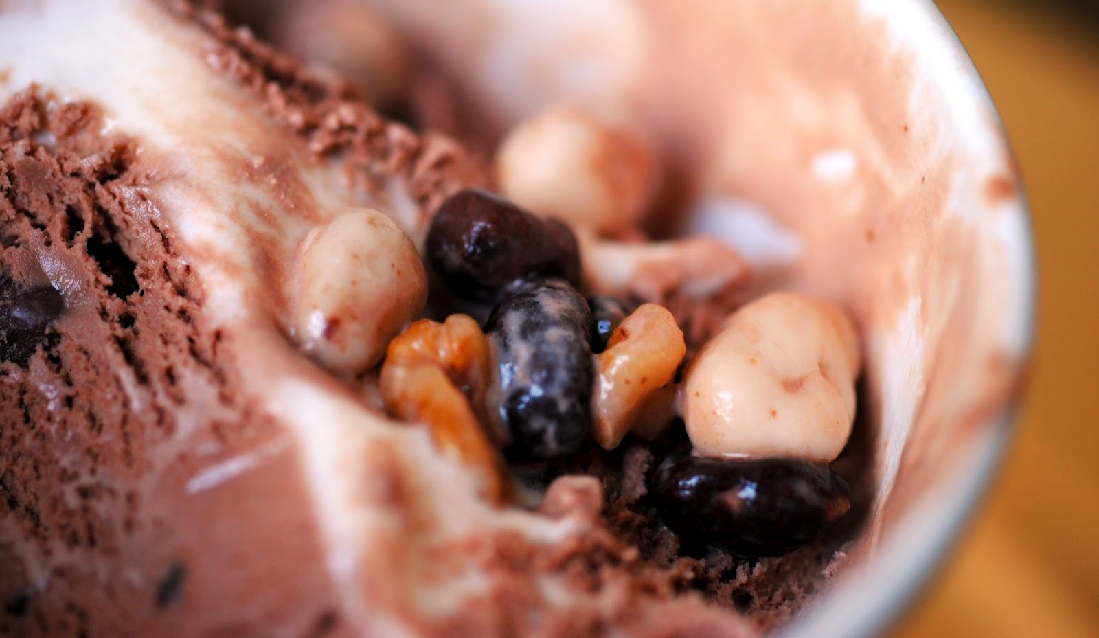 Chocolate Ice Cream Cake With Hazelnuts And Marshmallow Swirl