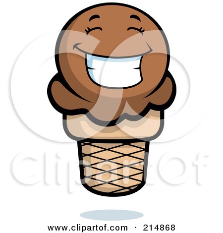 Chocolate Ice Cream Cone