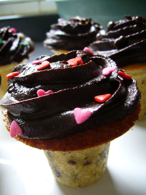 Chocolate Ice Cream Cone Cupcakes