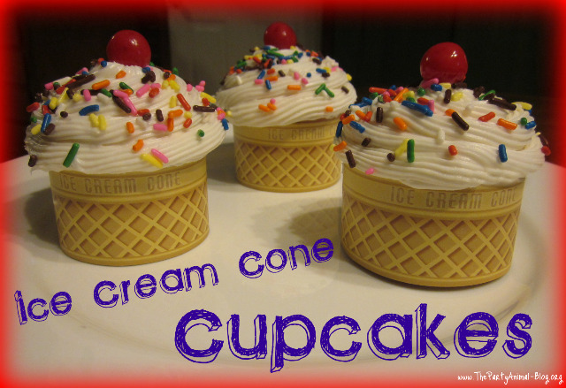 Chocolate Ice Cream Cone Cupcakes