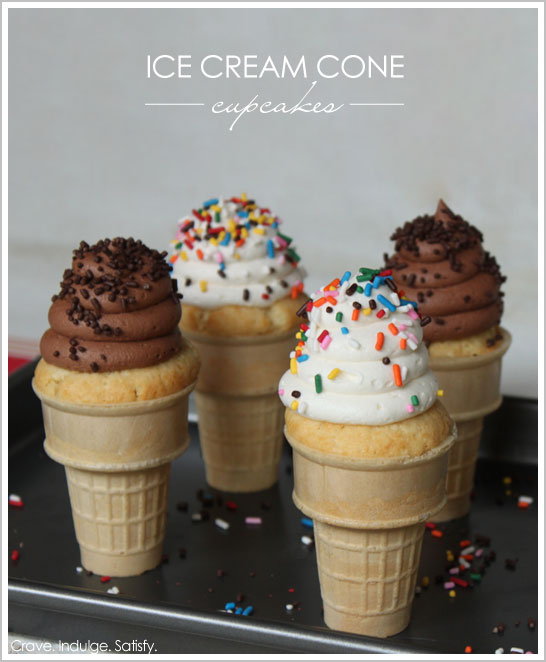 Chocolate Ice Cream Cone Cupcakes