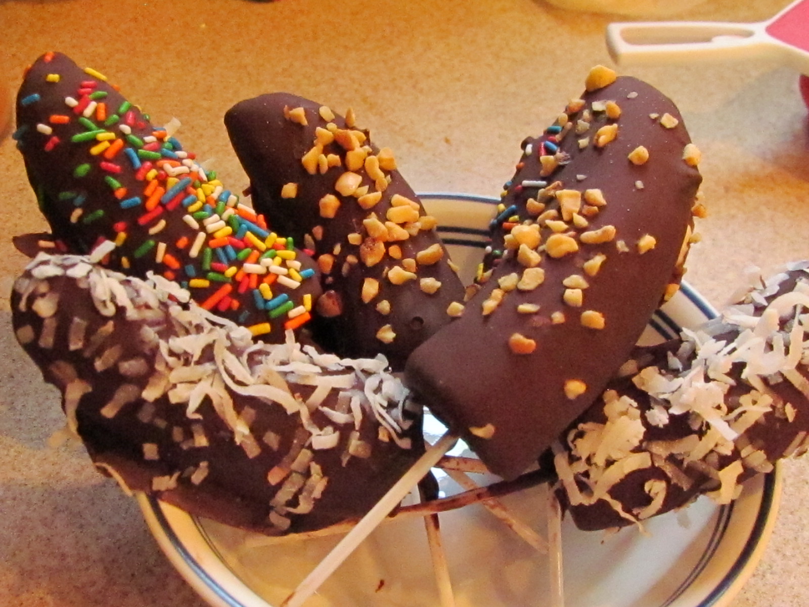 Chocolate Ice Cream Cone With Sprinkles