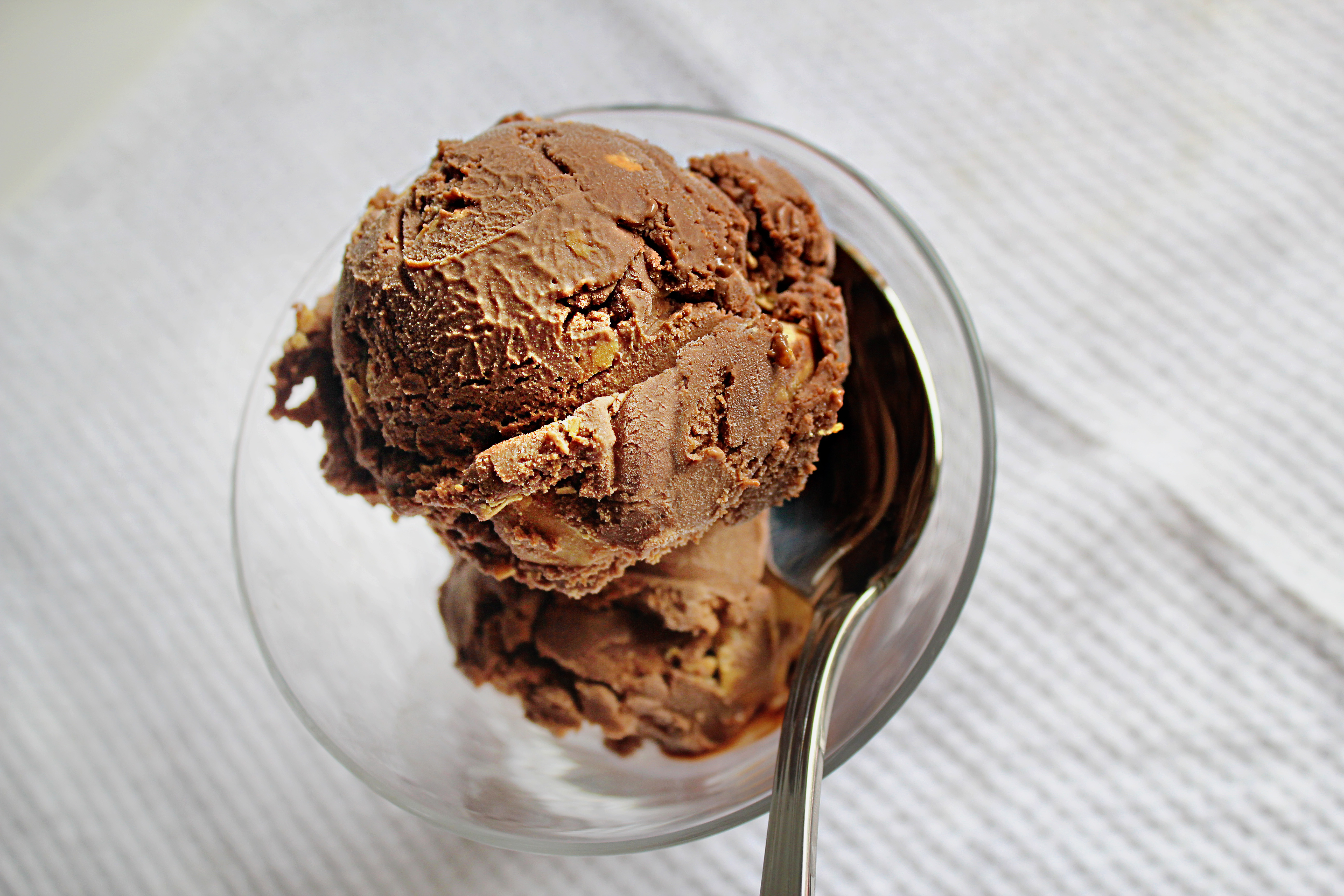 Chocolate Ice Cream In A Bowl