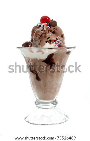 Chocolate Ice Cream Sundae