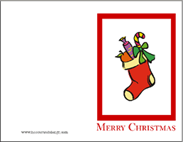 Christmas Cards For Kids To Color Printable