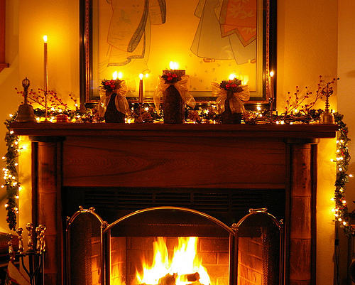 Christmas Fireplace Mantel Ideas