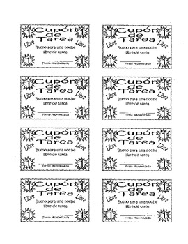 Christmas Homework Pass Printables