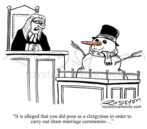 Christmas Lawyer Cartoon