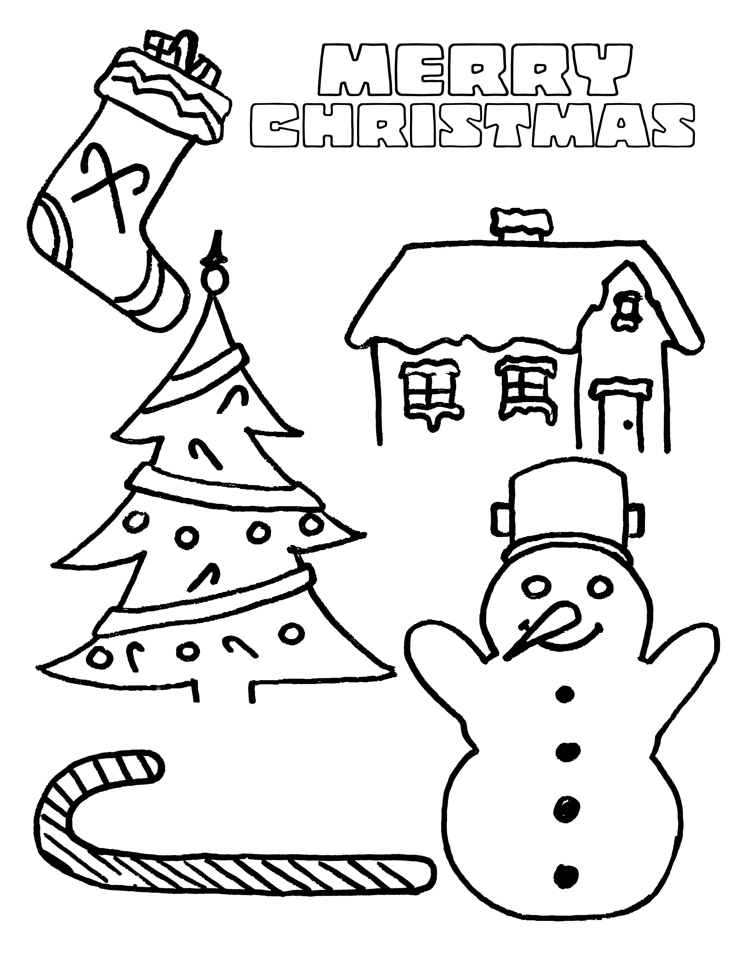 Christmas Pictures For Kids To Colour For Free