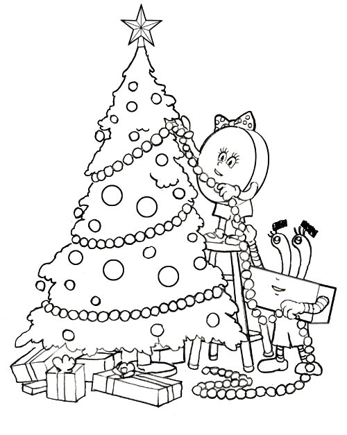 Christmas Pictures For Kids To Colour In