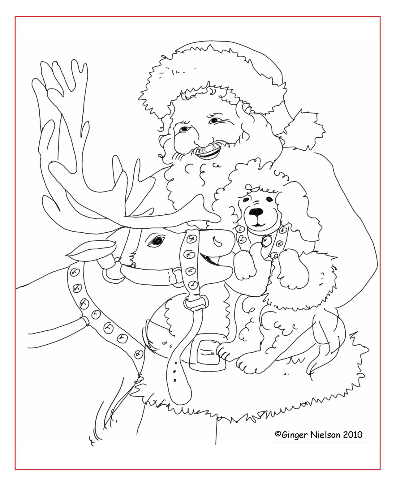 Christmas Pictures To Color For Children