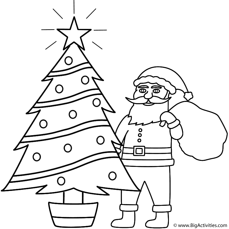 Christmas Pictures To Colour In For Kids