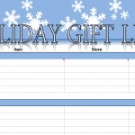 Christmas Shopping List Template