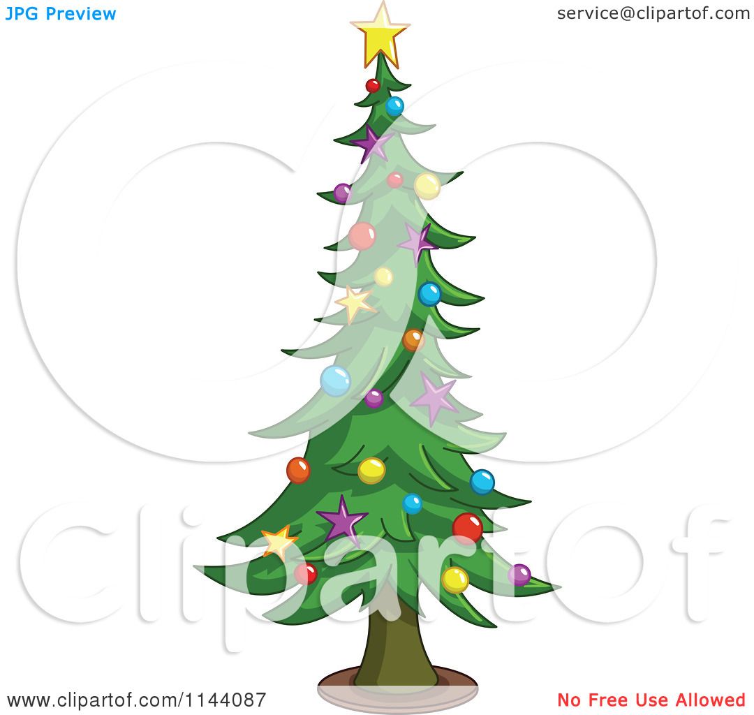 Christmas Tree Cartoon Clip Art