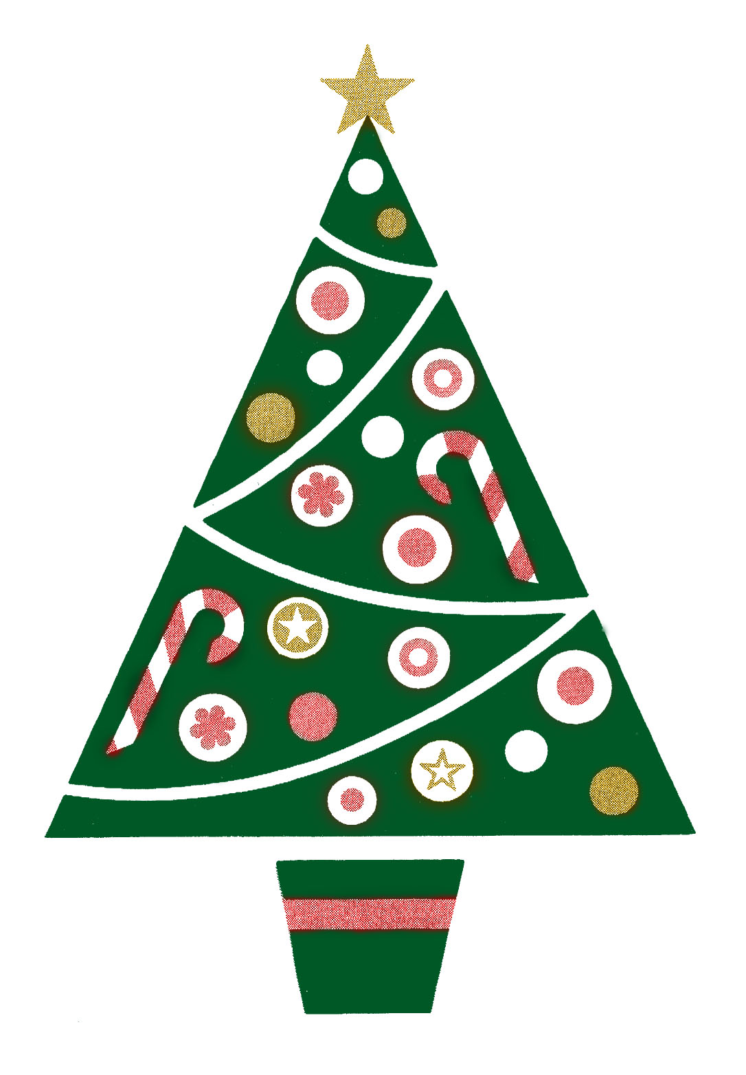 Christmas Tree Cartoon Clip Art