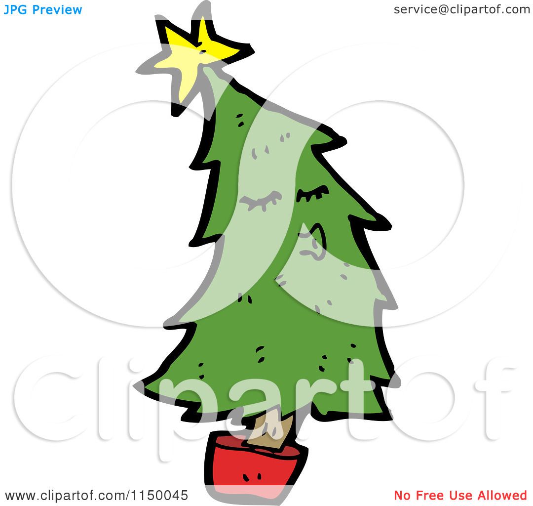 Christmas Tree Cartoon Clip Art