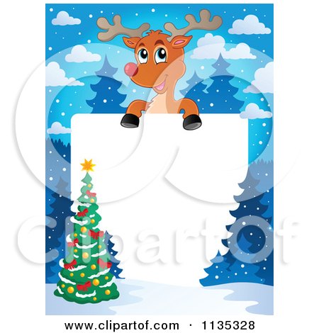 Christmas Tree Clip Art Border