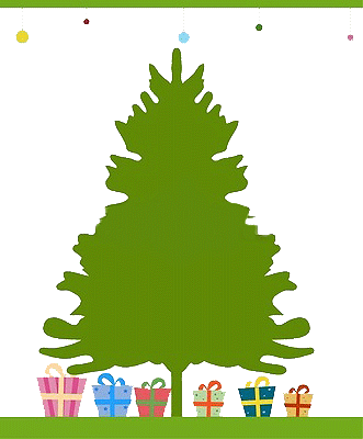 Christmas Tree Clip Art Border