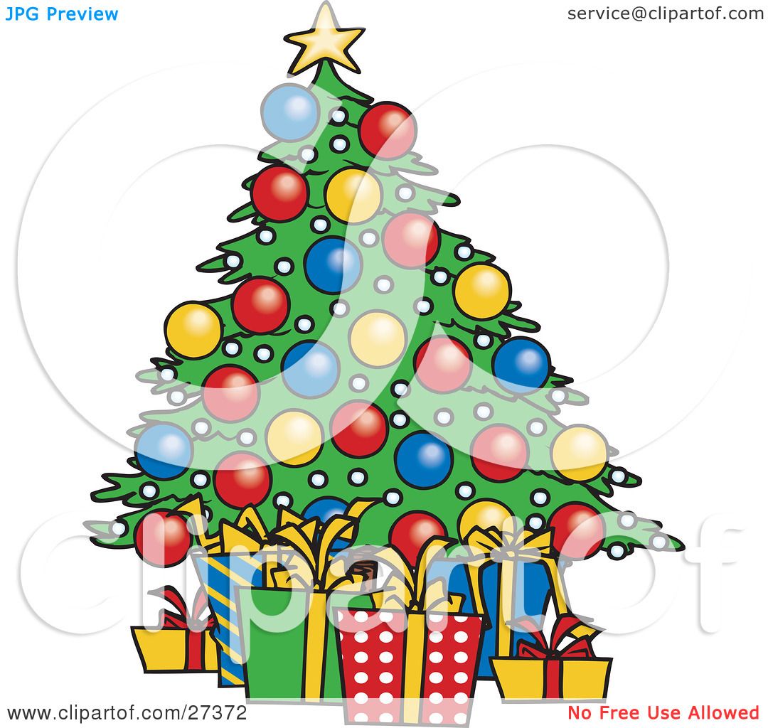 Christmas Tree Clip Art With Presents