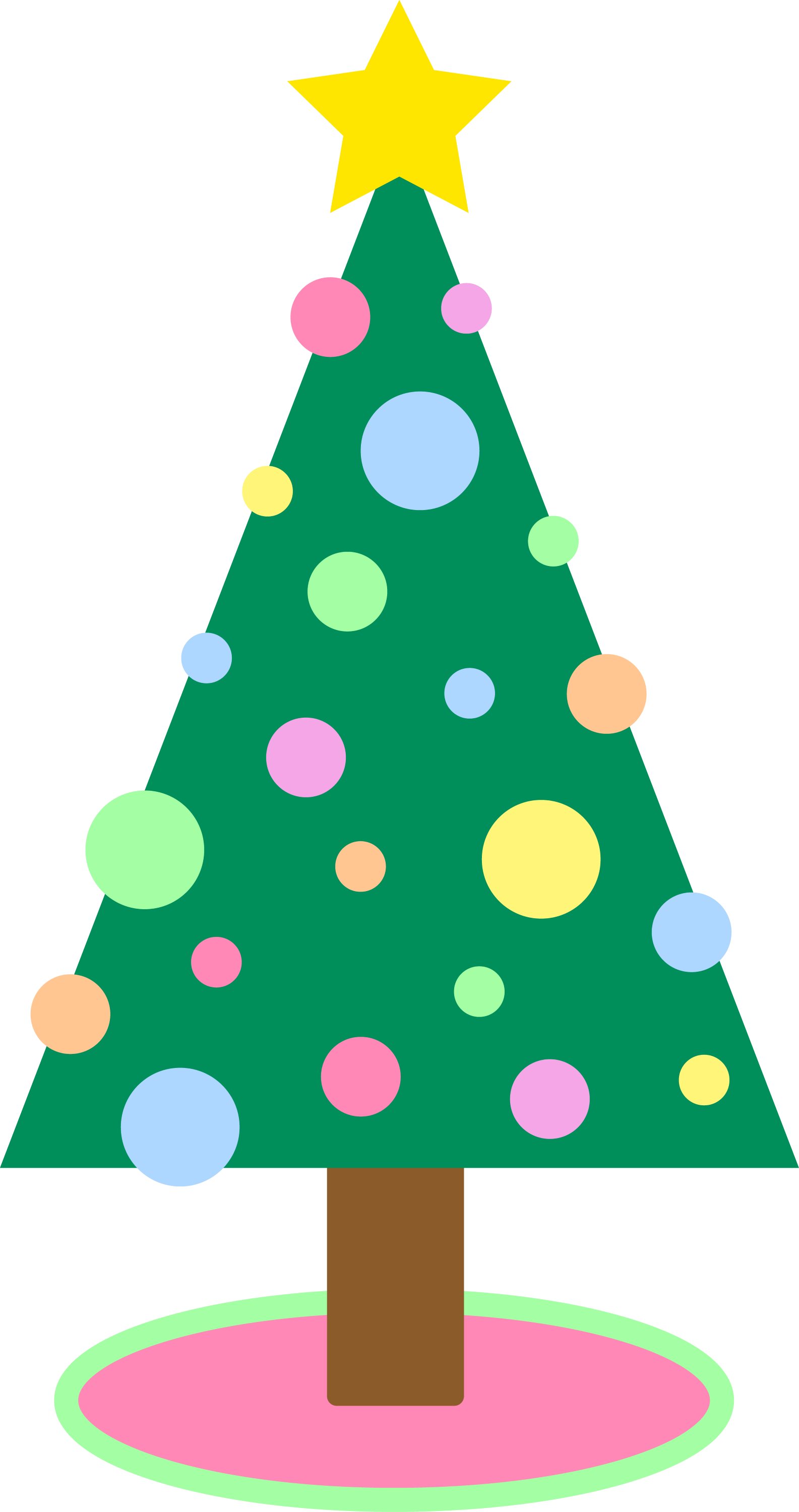 Christmas Tree Decorations Cartoon