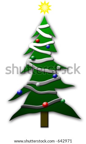 Christmas Tree Decorations Cartoon