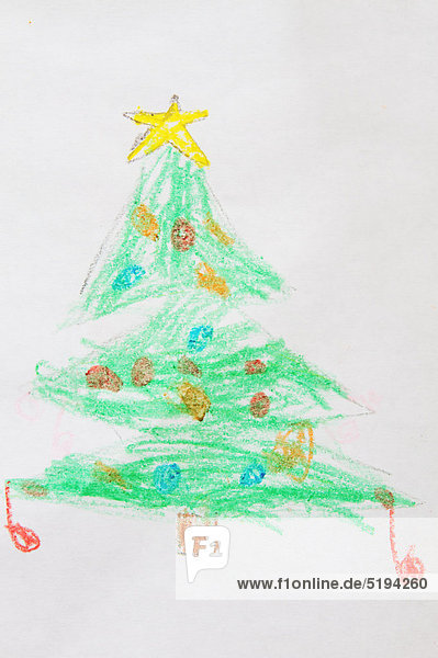 Christmas Tree Pictures For Kids To Draw