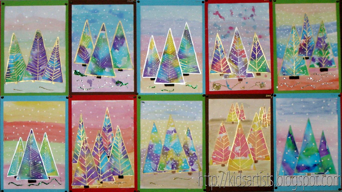 Christmas Tree Pictures For Kids To Draw