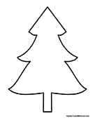 Christmas Tree Pictures To Color