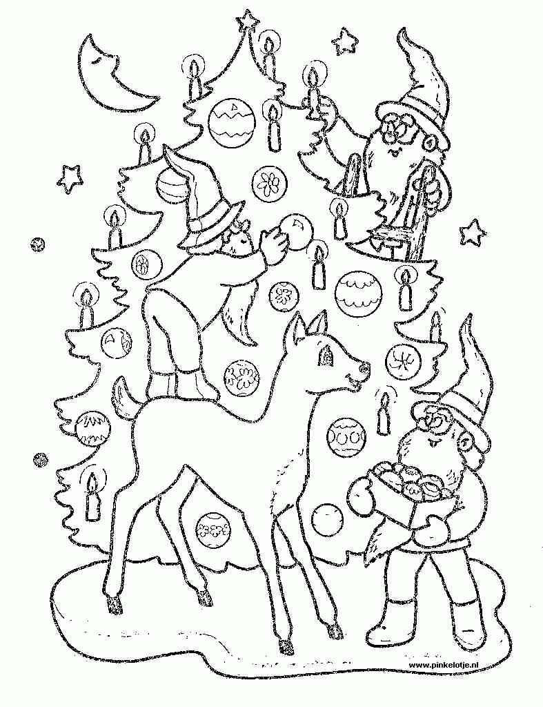 Christmas Tree Pictures To Color