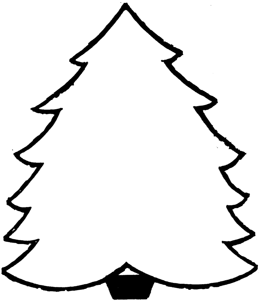 Christmas Tree Pictures To Print And Color