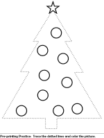 Christmas Tree Pictures To Print And Colour