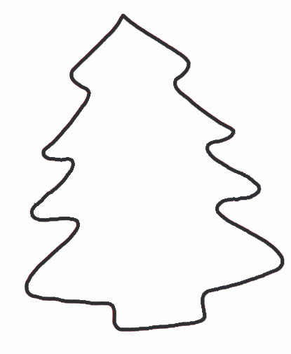 Christmas Tree Template Cut Out