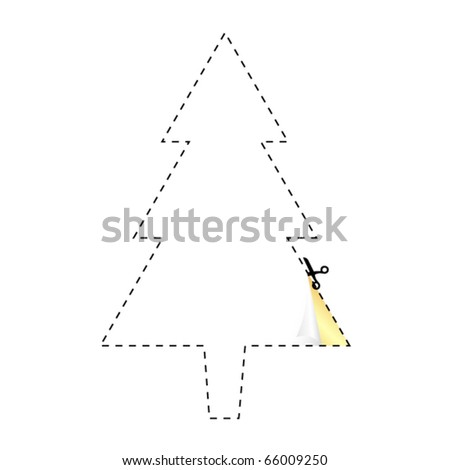 Christmas Tree Template Cut Out