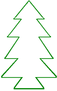 Christmas Tree Template Cut Out